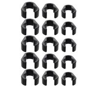 BUTIFULSIC 15 Pièces Clip en Plastique Noir pour Câbles de Micro, Pince Solide pour Organiser et Maintenir les Câbles de Microphone en Ordre, Accessoire pour Perche de Micro