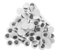 BUTIFULSIC 180 Autocollants Yeux Noirs et Blancs pour Bricolage Garçon et Filles, Yeux Ronds en Plastique Auto-adhésifs Faciles à Coller pour Projets Faits Main et Animaux