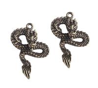 BUTIFULSIC 2 Pendentifs Dragon pour Porte-clés ou Paquet en Laiton -, Décoration Unique et Chic Style Traditionnel Chinois, Lot de 2 Pièces