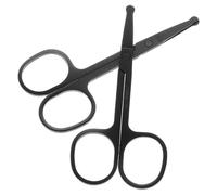 BUTIFULSIC 2 Pièces Ciseaux de Précision pour Poils de Nez et Oreilles Acier Inoxydable Bout Arrondi pour Taillage Sûr Lot de Petits Ciseaux de Toilettage Ergonomiques pour Hommes et Femmes