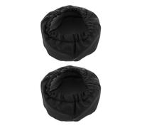 BUTIFULSIC 2 Pièces Couvercle de Réservoir D'urée Noir en Pu Résistant à L'usure Températures pour Camion, Protection Anti-poussière Adaptée Utilisation Extérieure