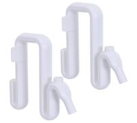 BUTIFULSIC 2 Pièces Tube Support Trop-plein Récupérateur de D’eau de | Plastique Blanc, Raccord sans Outil, Usage Jardin et Réservoir Extérieur, Compatible Tuyau D’arrosage