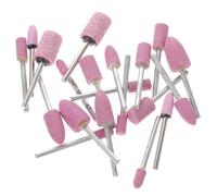 BUTIFULSIC 20 Pièces Embouts de Ponçage en Pierre pour Outil Rotatif, Meules Abrasives en Métal, Haute Durabilité, pour Polissage Précis