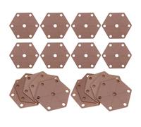 BUTIFULSIC 24 Pièces Planche à Tisser en Bois Hexagonale à 7 Trous, Café | 7, 50 X 6, 50x0, 25cm, Bords Lisses, Usage pour Démonstrations en t Projets DIY