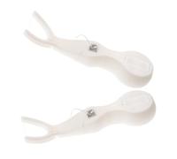 BUTIFULSIC 2pcs Porte-fils Dentaires Réutilisables en Abc Nylon Forme Y pour Adultes et Garçon et Filles, Design Portable pour Soins Bucco-dentaires à Domicile Voyage