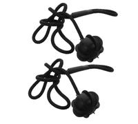 BUTIFULSIC 2pcs Sangles de Coffre Arrière en Plastique Noir pour Voiture, Faciles à Remplacer, Performance Solide, Accessoire Pratique pour Propriétaires de Voitures