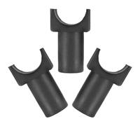 BUTIFULSIC 3 Pièces Guide de Rail D’assise pour Fauteuil Roulant en Plastique Noir U