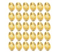 BUTIFULSIC 30pcs Mini Yuanbao en Alliage Doré Feng Shui, Ornement de Bureau Symbolisant Richesse et Prospérité, Décoration Maison Élégante et Design Unique