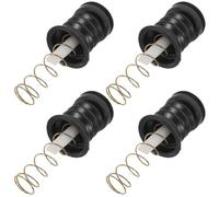 BUTIFULSIC 4 Ensembles Valve de Vidange Noire Améliore L'efficacité de Drainage Tige à Ressort en Plastique et Caoutchouc Installation Facile, Lot de Sets pour Machine à Laver