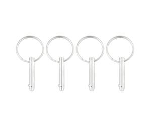 BUTIFULSIC 4pcs Goupilles à Bille de Charnière de Pont en Acier Inoxydable Marine Résistant la Corrosion Libération Rapide pour Accessoires de Bimini de Bateau