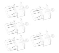 BUTIFULSIC 5 Pièces Pince de 0 à 2cm avec Vis en Abs pour Couvercle D'aquarium Design Ajustable Empêche Le Déplacement du Couvercle Saut des Poissons pour Aquarium en Verre en Eau Douce ou