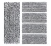 BUTIFULSIC 5 Pièces Tête de Balai à Franges, Tête de Rechange pour Balai à Franges, Fibre, Forte Absorption, Collecte la Saleté, pour Mop, Nettoyage des Fenêtres Murs