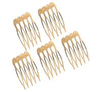 BUTIFULSIC 5pcs Peignes à Cheveux Métalliques Décoratifs pour Femmes, Légers et Adaptés à Différents Types et Longueurs de Cheveux, pour Occasions Spéciales et DIY