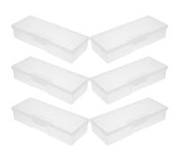 BUTIFULSIC 6 Pièces Boîte de Rangement pour Accessoires de Manucure en Plastique Compacte, pour Organiser les Outils de Nail Art Lors de Services Mobiles ou Usage Personnel
