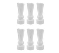 BUTIFULSIC 6pcs Buse de Sortie à Bec de Canard pour Aquarium, Installation Facile, Matériau PC Blanc, Diamètre Intérieur 20mm, Accessoire pour Pompe de Réservoir