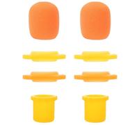 BUTIFULSIC Anneau Antidérapant Orange en Mousse et Silicone pour Microphone, Protection Anti-éclaboussures pour Salles de Réunion et Ktv