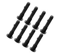 BUTIFULSIC Axes de Charnière Connexion Sécurisée et Ouverture Facile Lot de 8 en Plastique Noir pour Couvercle de Poubelle à Roulettes pour Bureaux et Lieux Publics