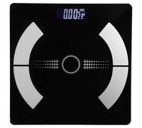 BUTIFULSIC Balance Numérique en Verre Noir Écran Digital Facile à Lire Maison Personnes à Haute Précision pour Passionnés de Fitness