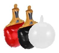 BUTIFULSIC Ballons en Aluminium Sportifs de Raquettes de Tennis de Table, 3 Pièces Solide pour Ambiance de Journée Sportive et Anniversaire