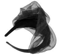 BUTIFULSIC Bandeau Fascinateur Rétro pour Femmes en Tissu Noir, Léger et Confortable à Porter, Accessoire Cheveux pour Street Snap et Mariages
