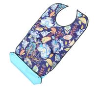BUTIFULSIC Bavoir pour Adulte Imperméable et Lavable en Tpu et Polyester Ramasse-miettes, pour Personnes Âgées et Alitées Lors des Repas