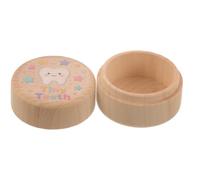 BUTIFULSIC Boîte à Dents de Lait Bois pour Garçon Fille Boîte de Collection pour Première Dent Perdue avec Couvercle Étui Souvenirs Personnalisable pour Garçons et Filles