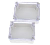 BUTIFULSIC Boîte Électrique Extérieure en Plastique Blanc avec Couvercle Transparent Étanche la Poussière pour Installation Fiable et Solide en Extérieur