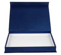 BUTIFULSIC Boîte Présent Design Pratique avec Aimant avec Couvercle en Papier Bleu Élégant et Classique pour Offrir un Présent Ami Membre Famille
