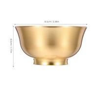 BUTIFULSIC Bol Bouddhiste Laiton Moyen Décoration Intérieure Artisanale Bol Rituel Multifonction pour Méditation et Offrandes Eau Accessoire pour Maison Zen
