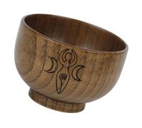 BUTIFULSIC Bol Décoratif en Bois Rond pour Autel Finition Polie, Usage Rituel Solide, pour Décorations Religieuses et Occasions Spéciales Chez Soi