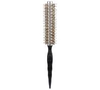 BUTIFULSIC Brosse Ronde Brosse Coiffante Compacte et Douce en Poils de Sanglier pour Cheveux Bouclés, en Aluminium Utilisation en Déplacement
