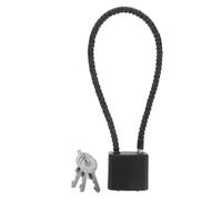 BUTIFULSIC Cadenas Antivol à Câble en Fil D'acier Noir Léger et Multifonction pour Vélo, Porte, Armoire et Casque, Sécurité Portable et Robuste avec Clé