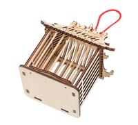 BUTIFULSIC Cage à Sauterelles pour L'élevage Transport D'insectes en Bois Marron Facile à Utiliser et Pratique pour Garçon et Filles