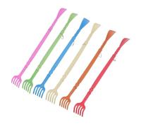 BUTIFULSIC Chausse-pied en Plastique Rouge Multifonction Gratte-dos Ergonomique Léger pour Bureau et Voyage, Soulage la Douleur au Genou et Réduit la Flexion