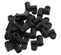 BUTIFULSIC Clips de Retenue en Plastique et Fer pour Réparation et Remplacement 24 Pièces 3-8 Pouces avec Vis, Fixation Résistante aux Intempéries pour Moustiquaire de Fenêtre