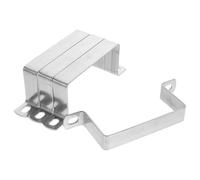 BUTIFULSIC Colliers de Serrage Distance Trous 12,5 Cm Lot de 4 en Acier Inoxydable Design Léger, Prise Solide, Forme en U pour Tube Carré pour Balcons et Usage Extérieur