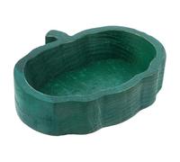 BUTIFULSIC Corbeille à Fruits en Bois Naturel de Citrouille, Plateau Multifonction Décoratif Vert, Facile à Nettoyer, Cuisine et Présentation de Desserts