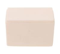 BUTIFULSIC Creuset en Oxyde D'aluminium avec Couvercle, Creuset Corindon Beige, Forme Demi-circulaire et Bateau, pour Applications Industrielles et Expériences, Facile à Nettoyer