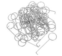 BUTIFULSIC Crochets de Vidange en Fer Argenté 50pcs, Outil de Retrait de Drain Robuste et Résistant la Déformation, pour Levage de Bonde