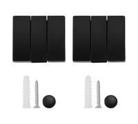 BUTIFULSIC Crochets Pliables Design Élégant et Gain de Place Spatial Noir Lot de 2 en Aluminium Patère Murale sans Perçage pour Salle de Bain et Chambre