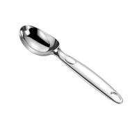 BUTIFULSIC Cuillère à Glace en Alliage de Zinc Chromé Poignée Confortable pour Boules de Melon et Crème Glacée, Vacances et Desserts