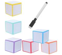 BUTIFULSIC Dés en Mousse EVA Effaçables avec Stylo, Cube 5cm pour Activités en Crèches, Ensemble Sécurisé pour Garçon Fille et Éducateurs