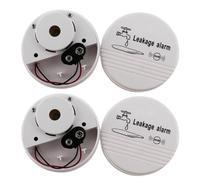 BUTIFULSIC Détecteurs de Fuites d'eau 2pcs pour Maison en Abs Blanc, Alarme Fiable et Facile à Utiliser, Cuisine et Salle de Bain