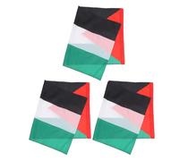 BUTIFULSIC Drapeaux Palestiniens Fourreau Résistant Vent en Polyester Lot de 3 90x145cm pour Décoration de Jardin et Espaces Publics