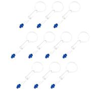 BUTIFULSIC Enfile-aiguilles Enfileur en Plastique Bleu pour Couture Lot de 10 avec Loupe Adapté aux Personnes Âgées, pour Couture Main et Machine