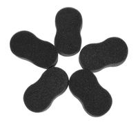 BUTIFULSIC Éponges de Nettoyage pour Chevaux en Éponge Noire 5 Pièces, Outil Solide pour Enlever la Saleté, Après une Promenade Récréative