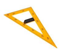 BUTIFULSIC Équerre Magnétique 40 Cm Jaune 45° et 60° Règle Triangulaire Multifonction en Plastique Haute Résistance, Outil Pédagogique pour Tableau Scolaire et Dessin Géométrique