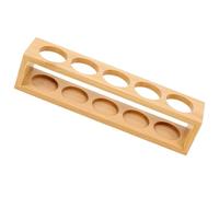 BUTIFULSIC Étagère D'exposition pour Huiles Essentielles 5 Emplacements en Matériau Synthétique Beige, Multi-Usage et Poli la Main, pour Organiser et Présenter Vos Flacons D'huile