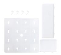 BUTIFULSIC Étagère Flottante Murale en PP pour Organiser Petits Objets et Supporter Charges Lourdes Style Nordique Blanche Double Couche pour Parfums et Plantes