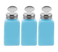 BUTIFULSIC Flacon Pompe à Solvant Antistatique Rechargeable en Acier Inoxydable et Plastique, Léger et Portable 180ml 3 Pièces pour Usage Domestique et Laboratoire
